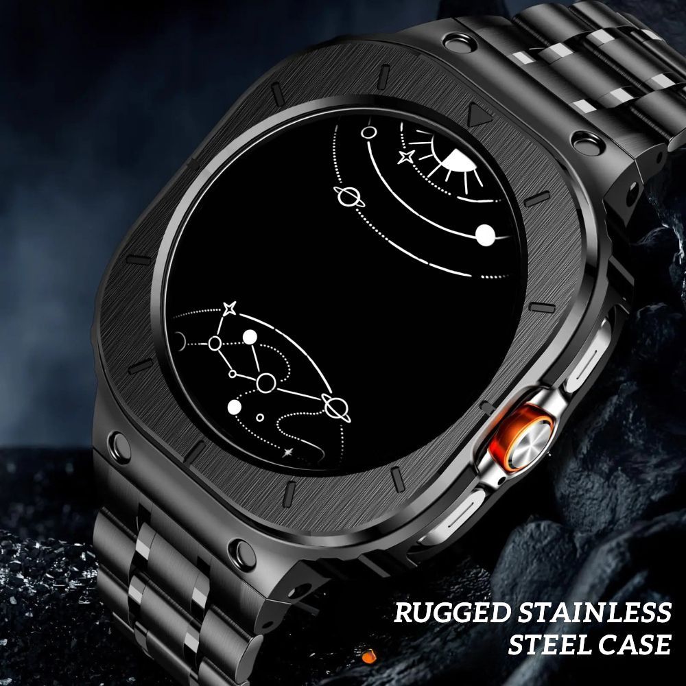 Laudo Stainless Steel Band With Case for Galaxy Watch Ultra - Astra Straps