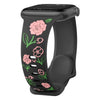 Lenio Engraved Flower Silicone Band - Astra Straps