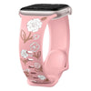 Lenio Engraved Flower Silicone Band - Astra Straps