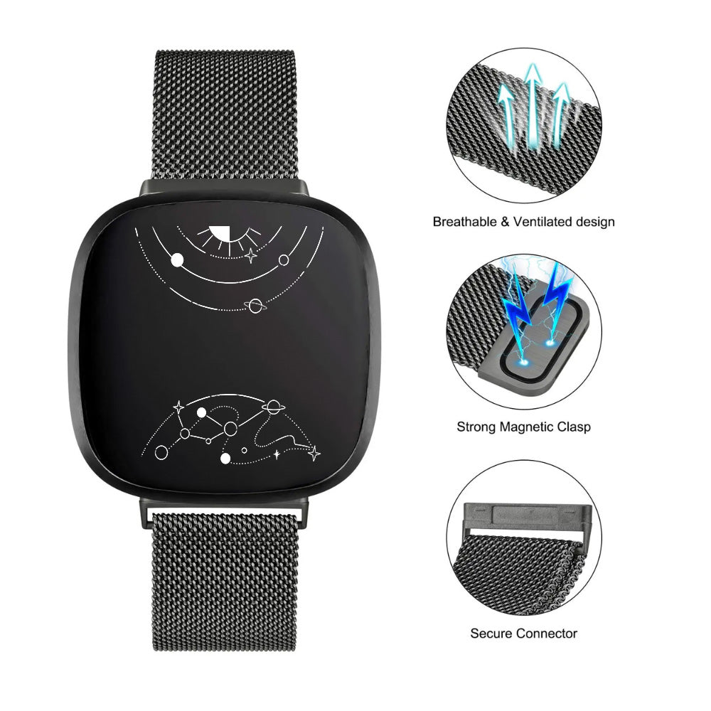 Monstro Milanese Steel Band For Fitbit Series - Astra Straps