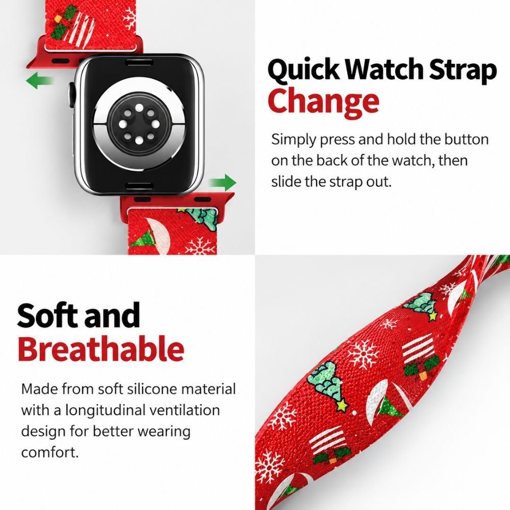 Natalis Christmas Braided Nylon Band - Astra Straps