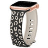 Obvius Silicone Band With Engraved Leopard Pattern - Astra Straps