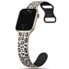 Obvius Silicone Band With Engraved Leopard Pattern - Astra Straps