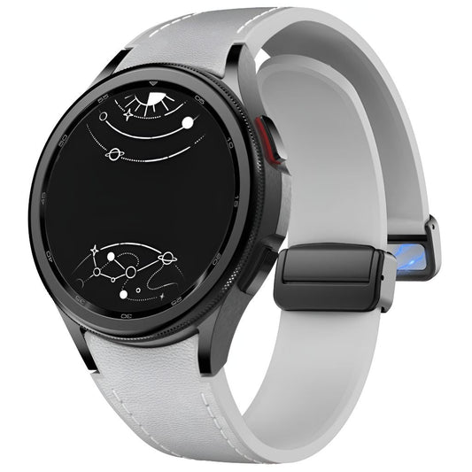 Plurimi Genuine Leather And Silicone Galaxy Band - Astra Straps