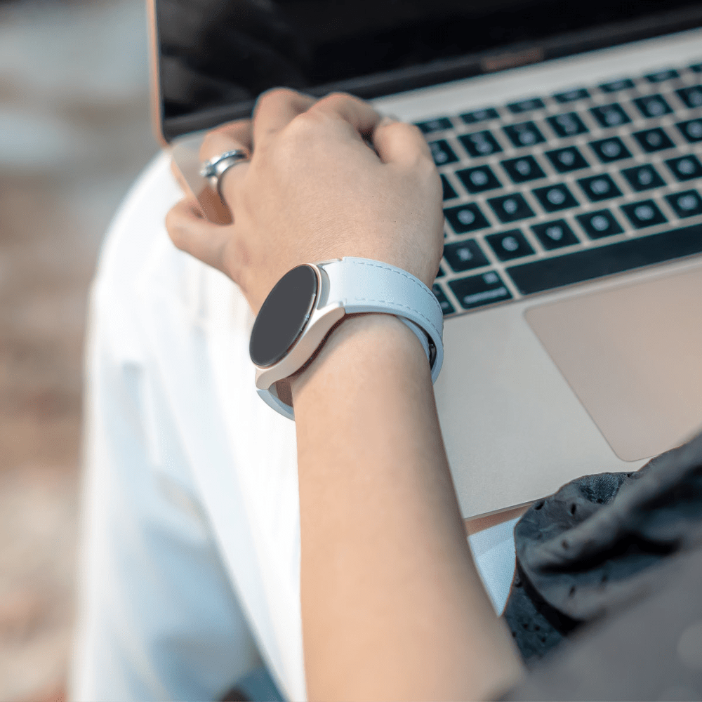 Plurimi Genuine Leather And Silicone Galaxy Band - Astra Straps