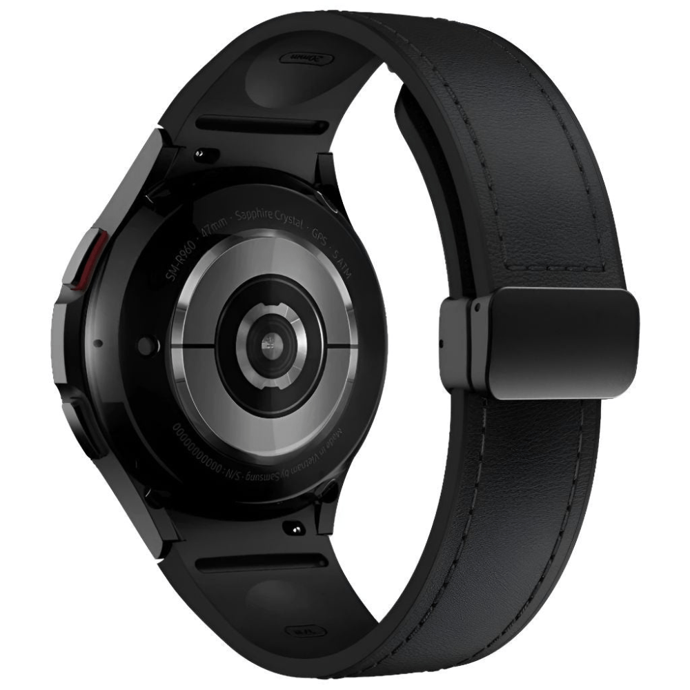 Plurimi Genuine Leather And Silicone Galaxy Band - Astra Straps