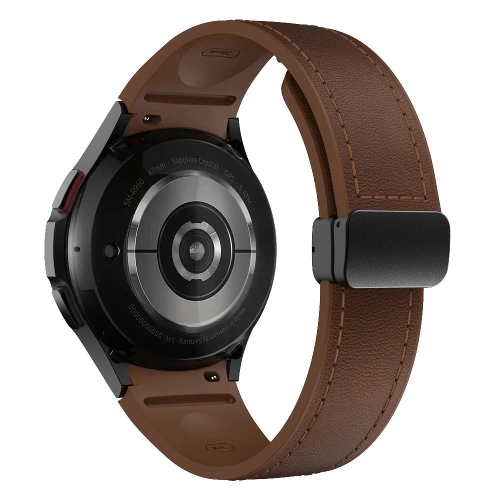 Plurimi Genuine Leather And Silicone Galaxy Band - Astra Straps