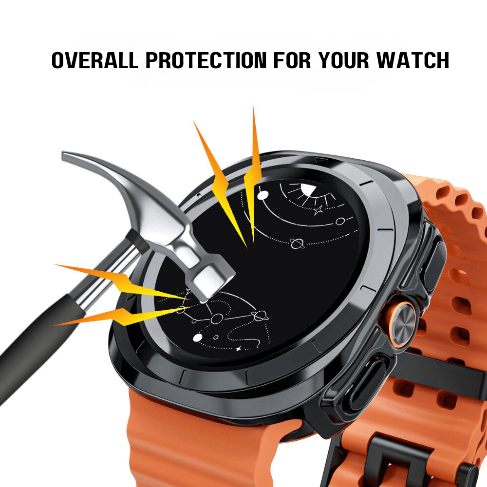 Puchre Bumper Case With Glass Screen Protector For Galaxy Watch Ultra - Astra Straps