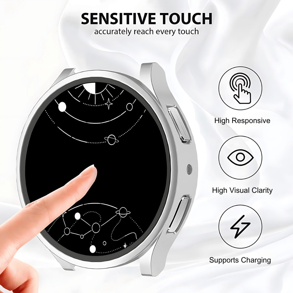 Quae Bumper Galaxy Watch Case With Glass Screen Protector - Astra Straps