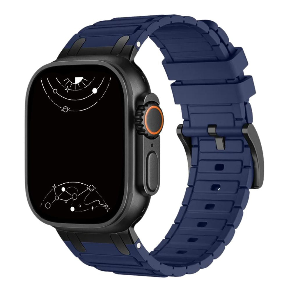 Robur Rugged Silicone Metal Sports Band - Astra Straps