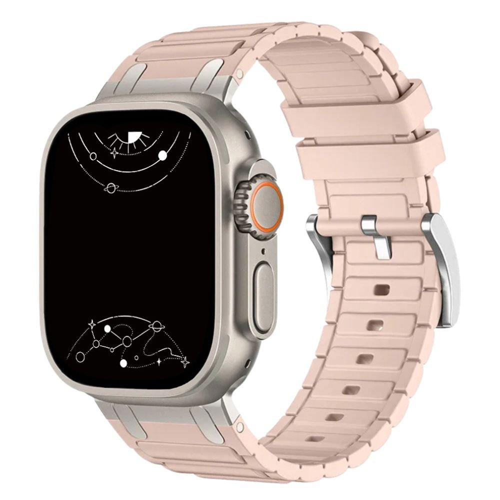 Robur Rugged Silicone Metal Sports Band - Astra Straps