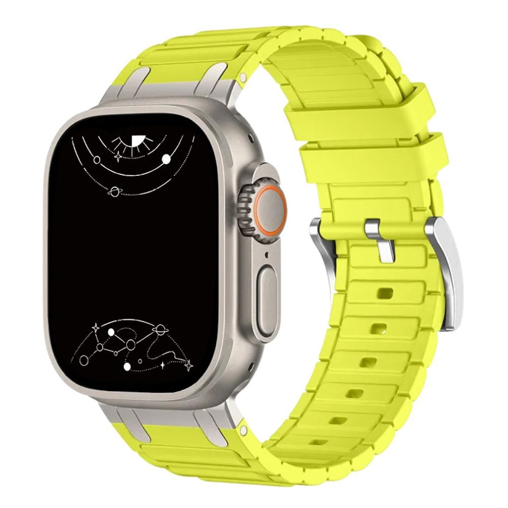 Robur Rugged Silicone Metal Sports Band - Astra Straps