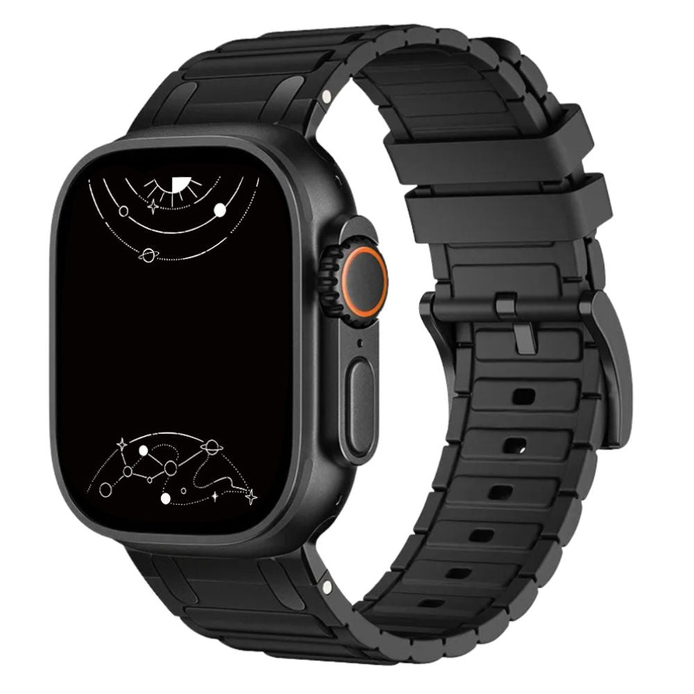 Robur Rugged Silicone Metal Sports Band - Astra Straps