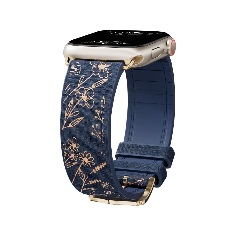 ★大人気商品★ Women For Band Watch Apple | Flower Engraved Silicone Satura ワンピース