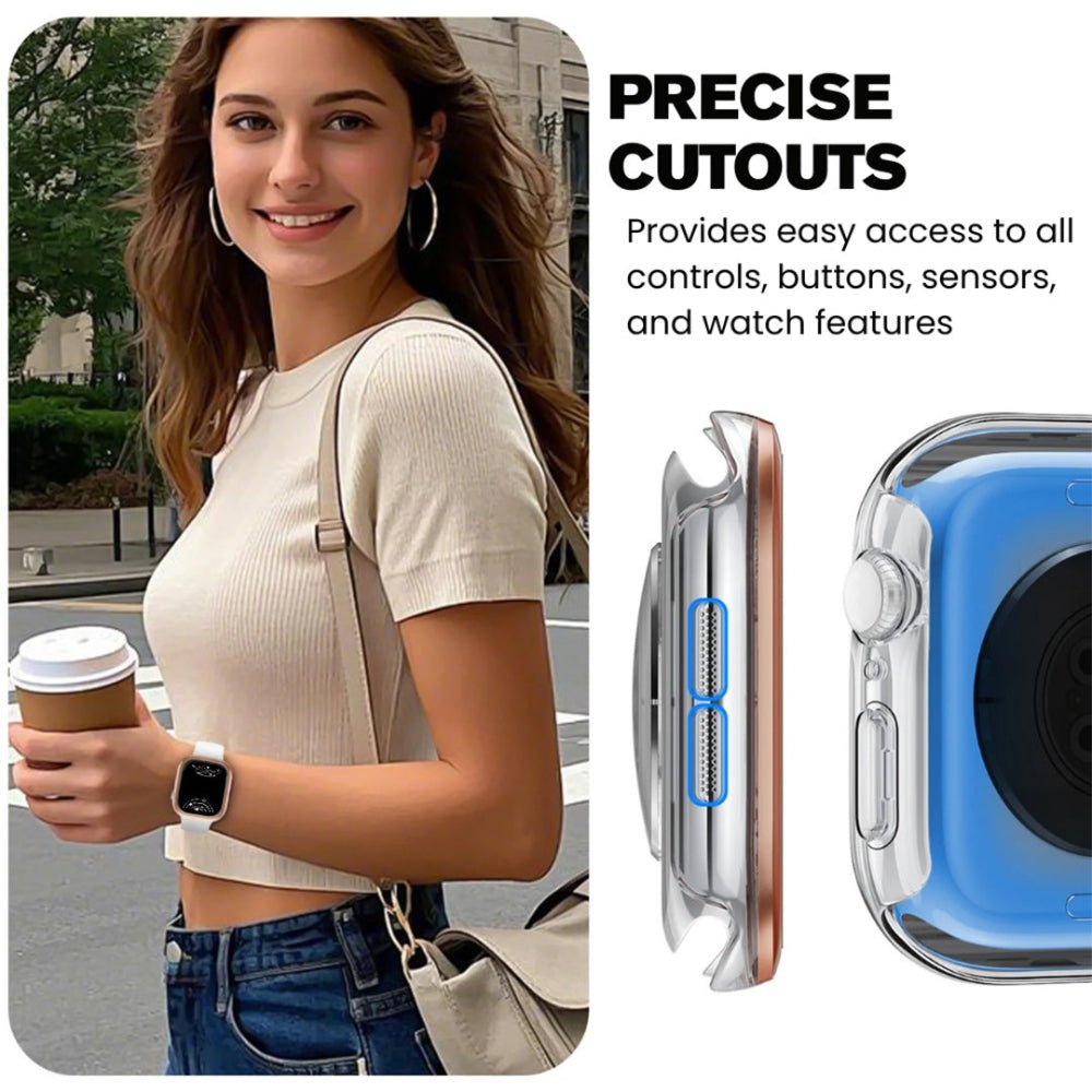 Sive Tempered Glass Metal Case for Apple Watch Series 10 - Astra Straps