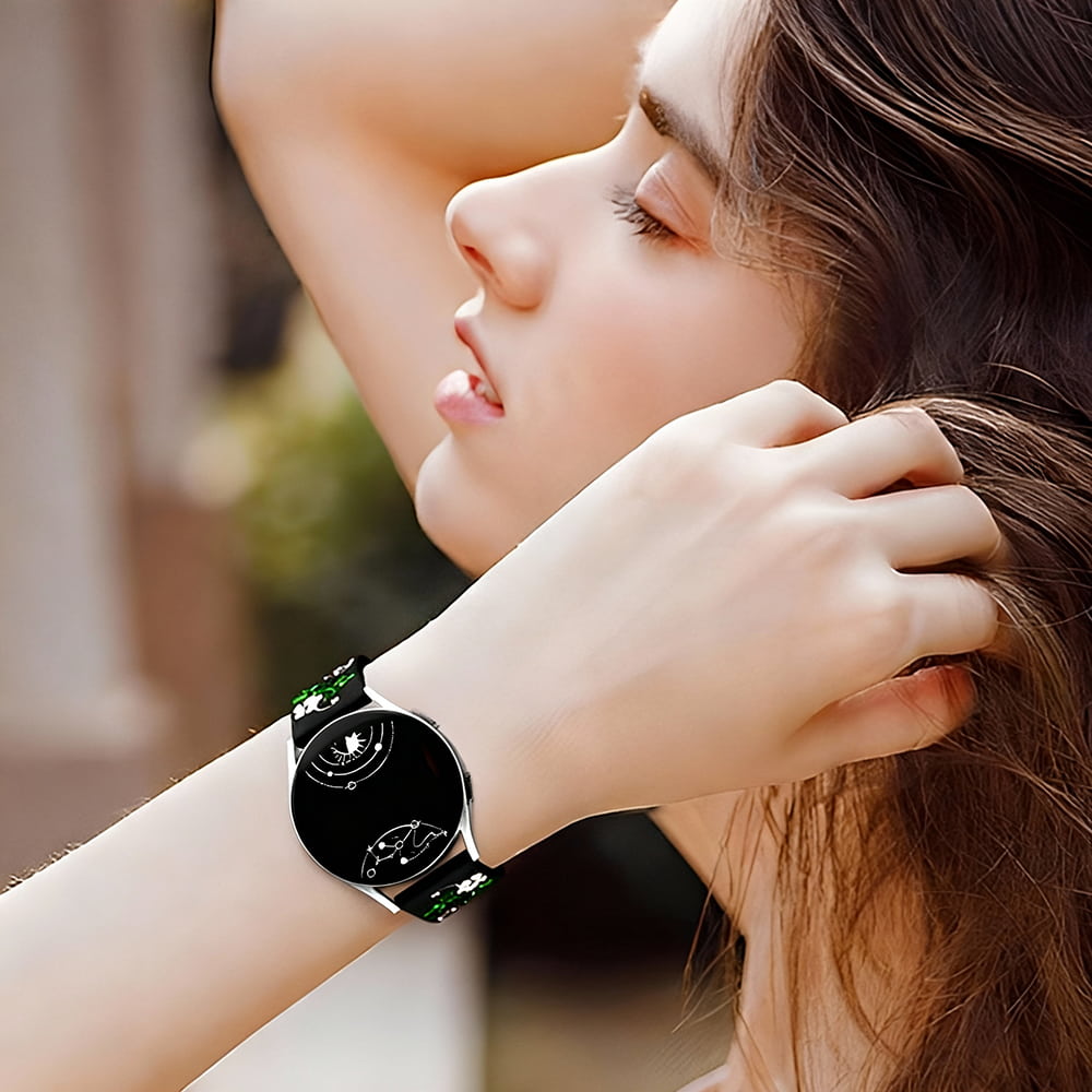 Teneo Engraved Floral Silicone Galaxy Band - Astra Straps