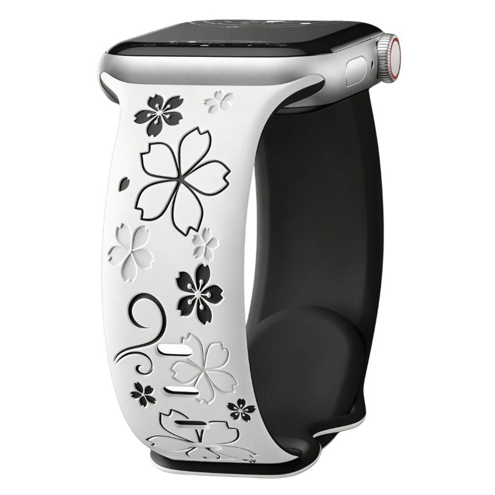Vae Flower Engraved Silicone Band - Astra Straps