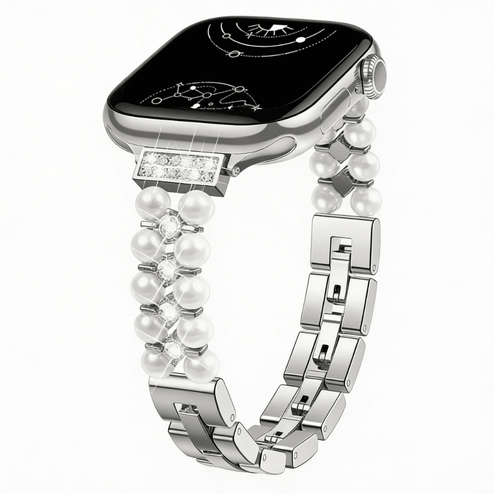 Venusta Stainless Steel Pearl Band - Astra Straps