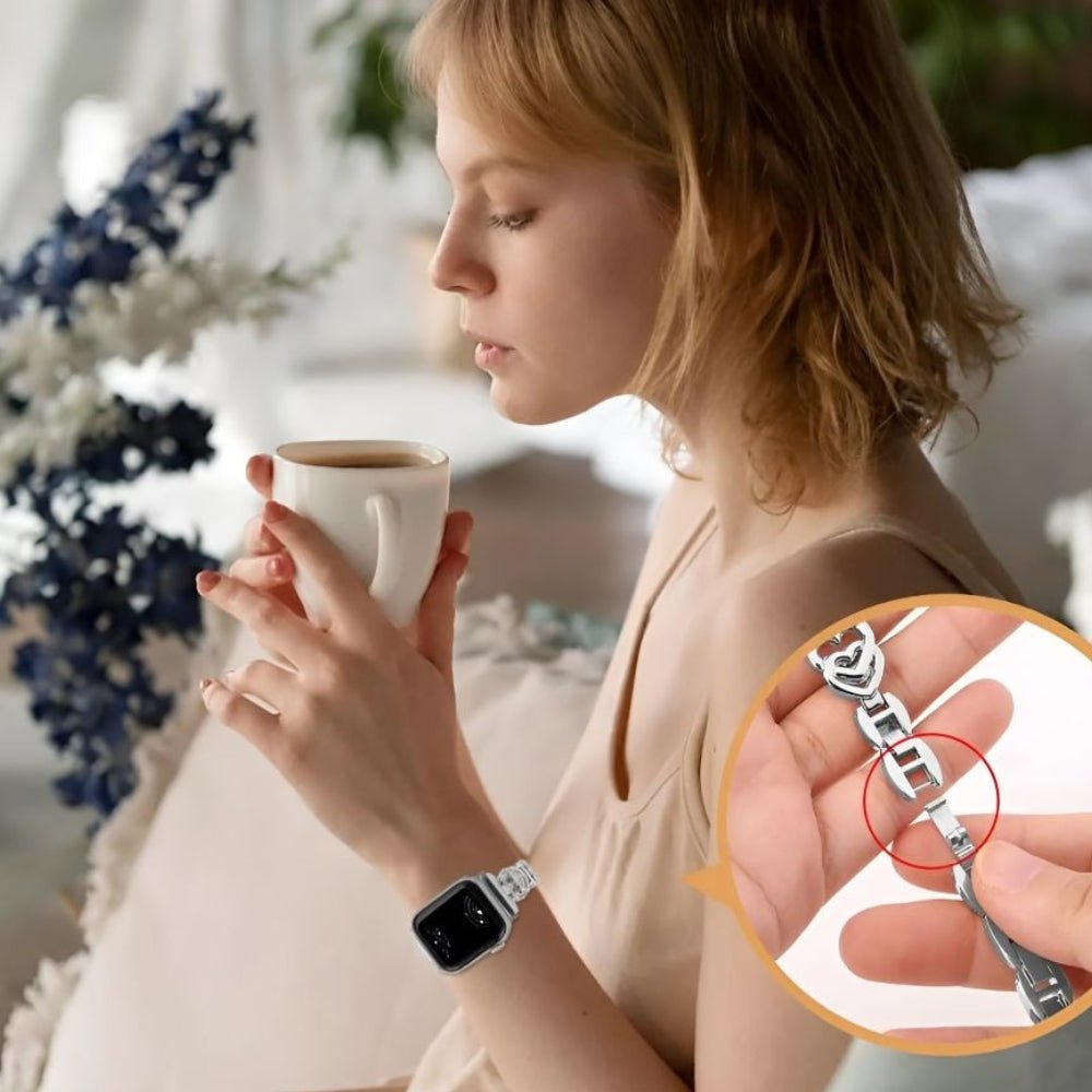 Venustus Heart Link Stainless Steel Band - Astra Straps