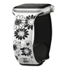 Virga Flower Engraved Silicone Band - Astra Straps