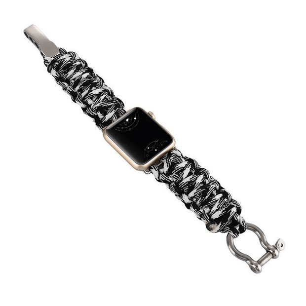 Ally Woven Nylon Survival Rope With Metal Bolt Clasp - Astra Straps