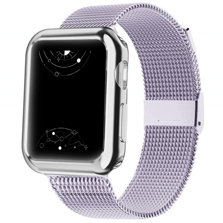 Apple watch stainless steel hotsell case with milanese loop