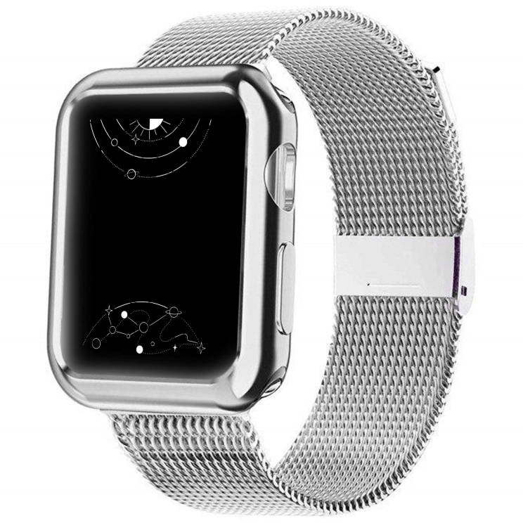 Space gray aluminum online case with milanese loop