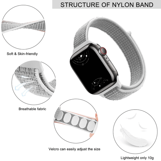 Avis Woven Nylon Loop Strap - Astra Straps