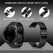 Carui Stainless Steel Band With Case for Galaxy Watch 5 Pro - Astra Straps