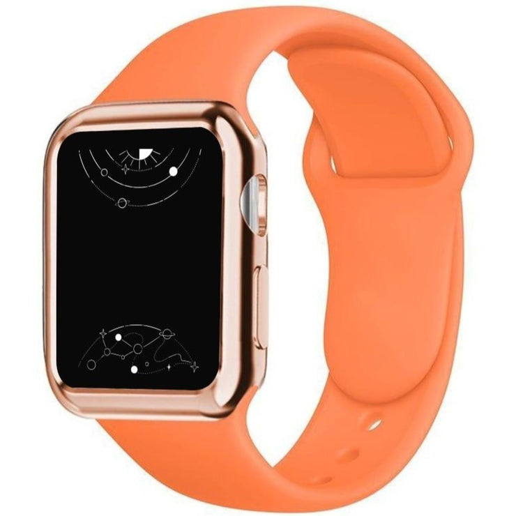 Bracelet en silicone WIWU pour Apple Watch 42/44/45/49 mm Blanc Orange