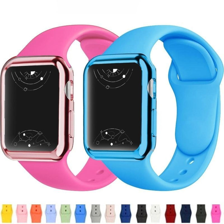 Electus Silicone Band With Case For Series 7 and 8 - Astra Straps