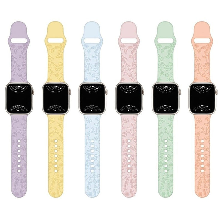 Flos Engraved Silicone Band - Astra Straps