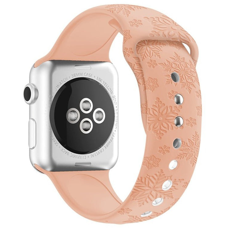 Flos Engraved Silicone Band For Apple Watch - Astra Straps