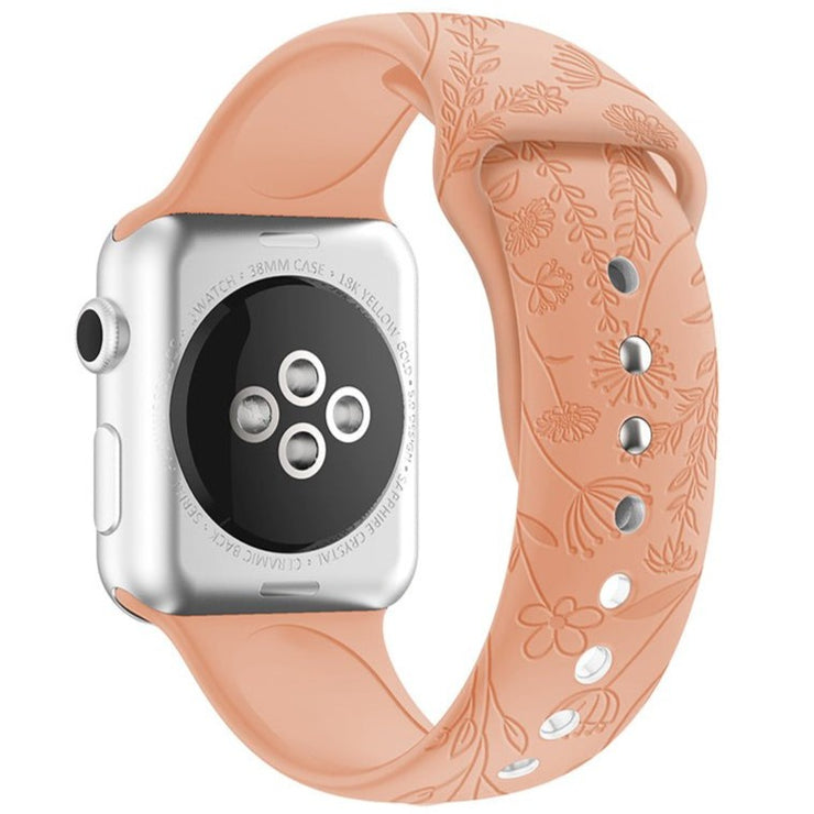 Flos Engraved Silicone Band For Apple Watch - Astra Straps