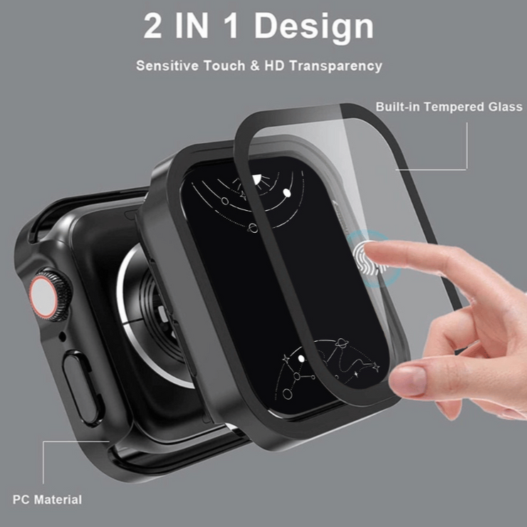 Impleo Waterproof iWatch Screen Protector with Bumper Case - Astra Straps