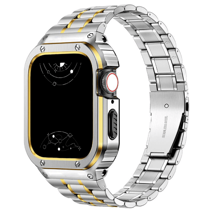 Soho Band for Apple Watch 44mm / 45mm, Nude Pink, Silver Hardware –  BlackBrook Case
