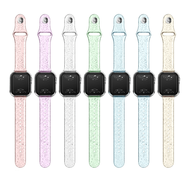 Clear glitter discount apple watch band
