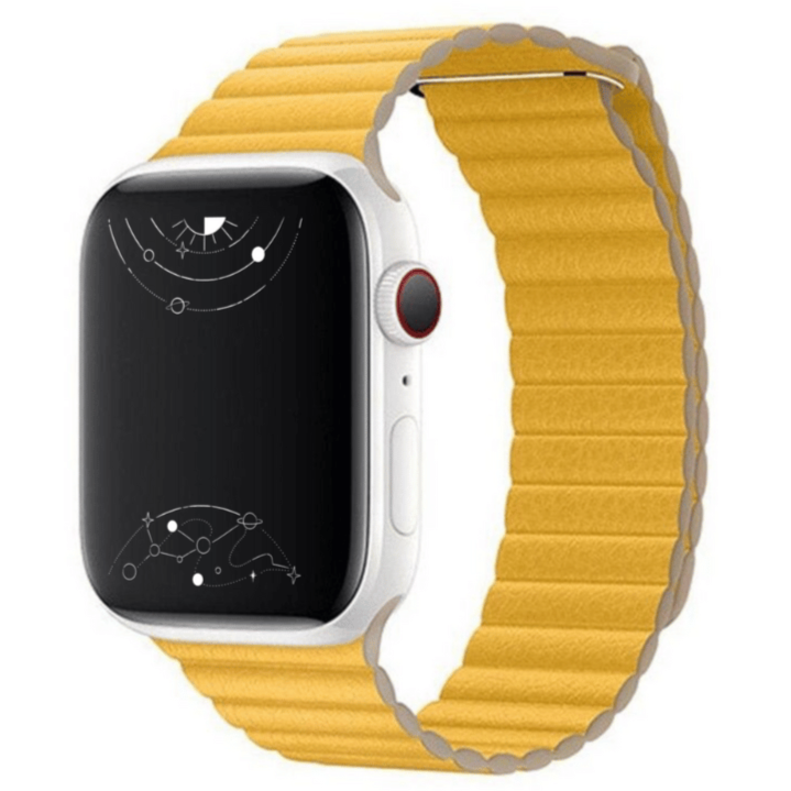 Magnetic leather 2025 loop apple watch