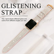 Niteo Glittery Silicone and Leather Band - Astra Straps