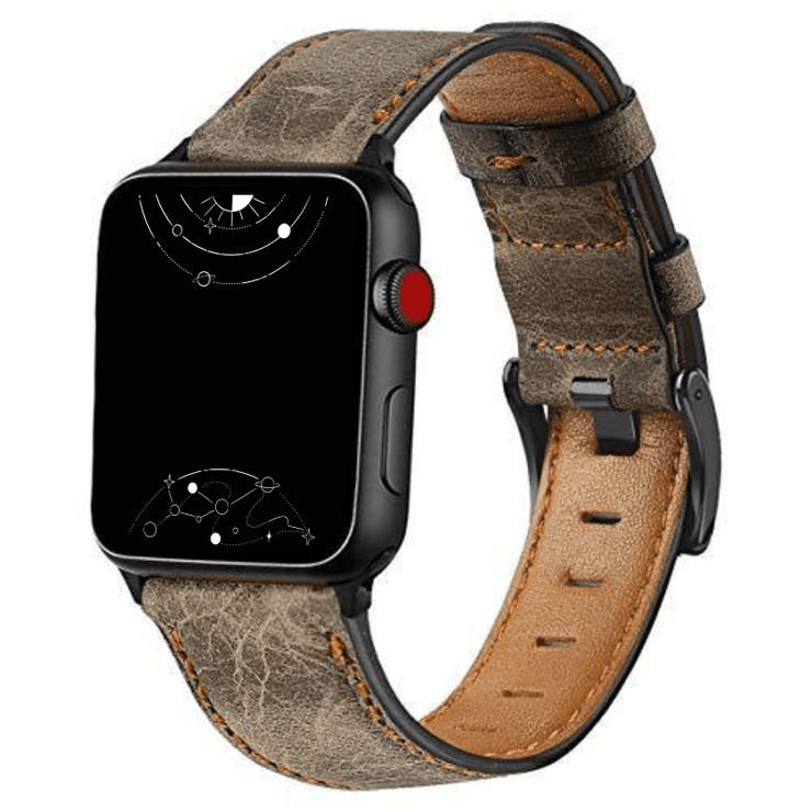 Spiro Washed Leather Band For Apple Watch 1-9/Ultra/Ultra 2/SE+SE2 ...