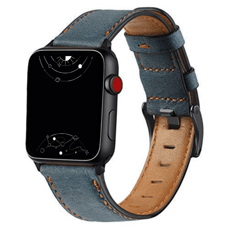 Spiro Washed Leather Band For Apple Watch 1-9/Ultra/Ultra 2/SE+SE2 ...